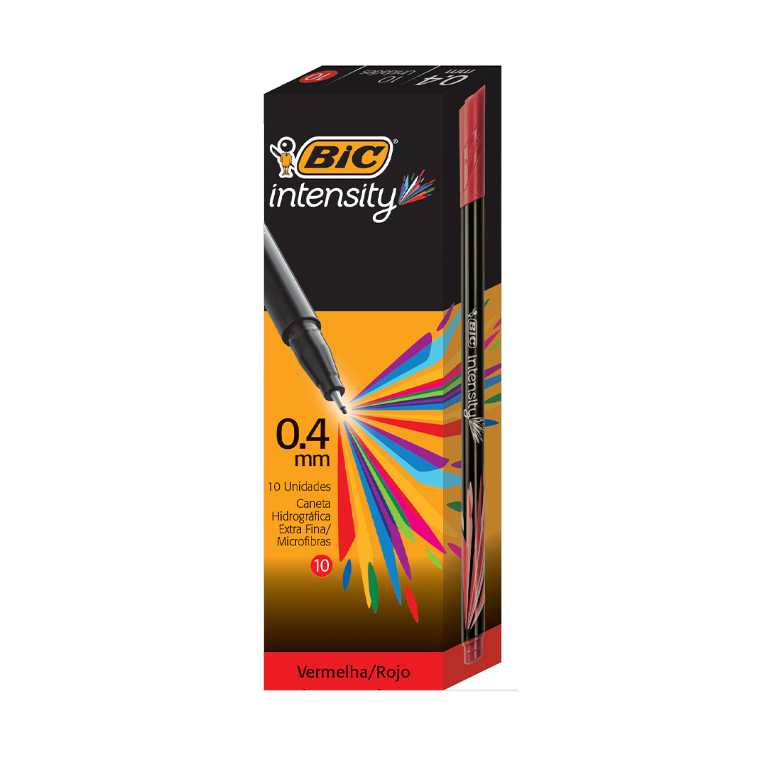  MICROFIBRA BIC INTENSITY X10 ROJO