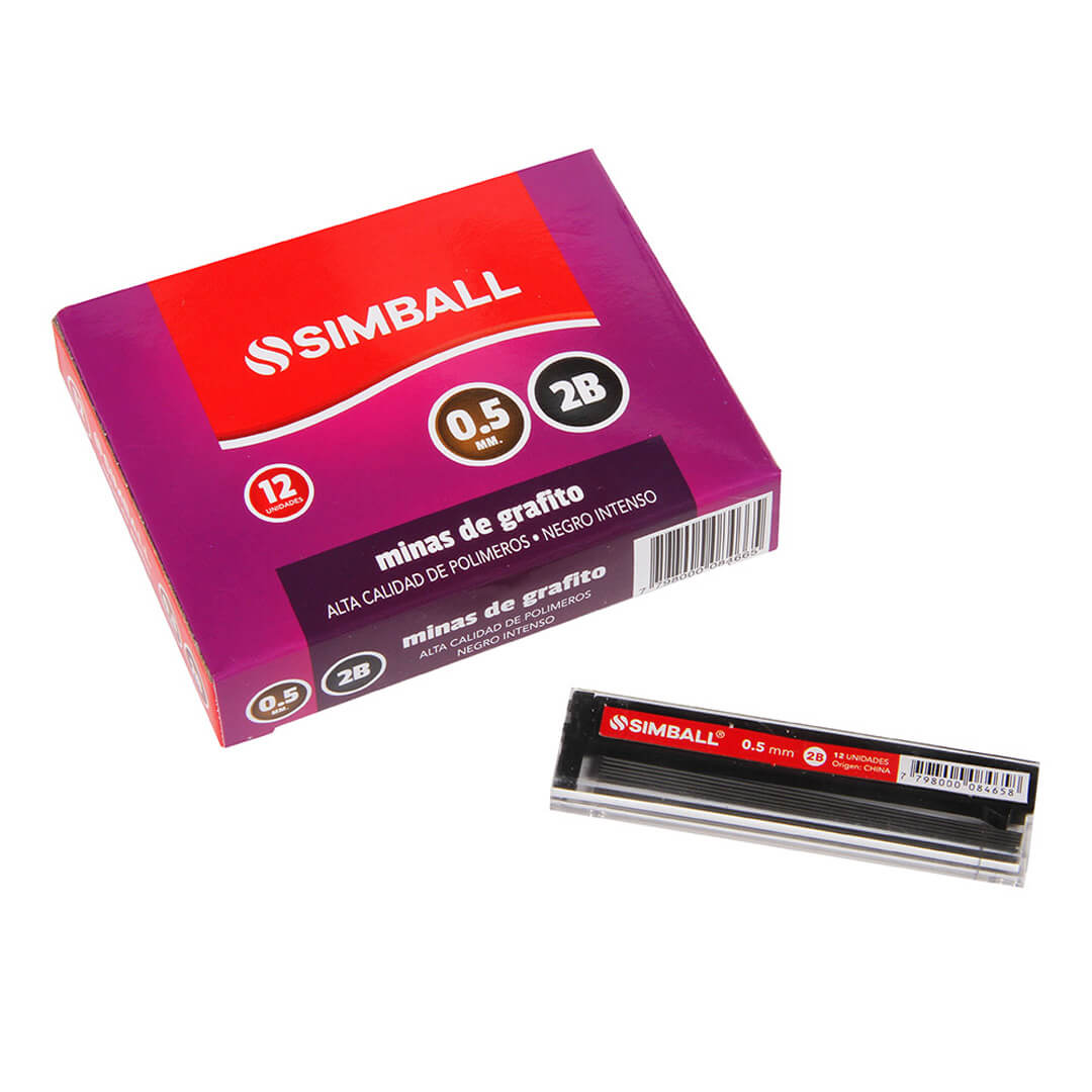  MINA LAPIZ MECANICO SIMBALL 0.5 2B X12