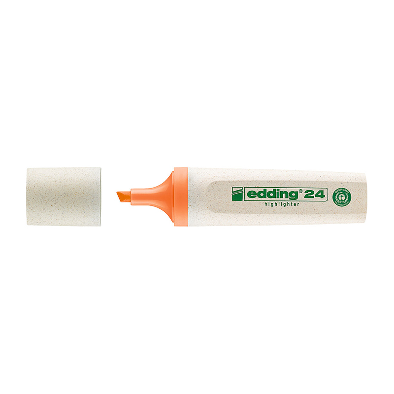  RESALTADOR CHATO EDDING ECOLINE PUNTABISELADA X1 FLUO NARANJA