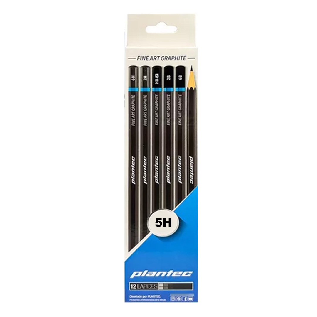  LAPIZ DE GRAFITO PLANTEC 5H X12 UNIDADES