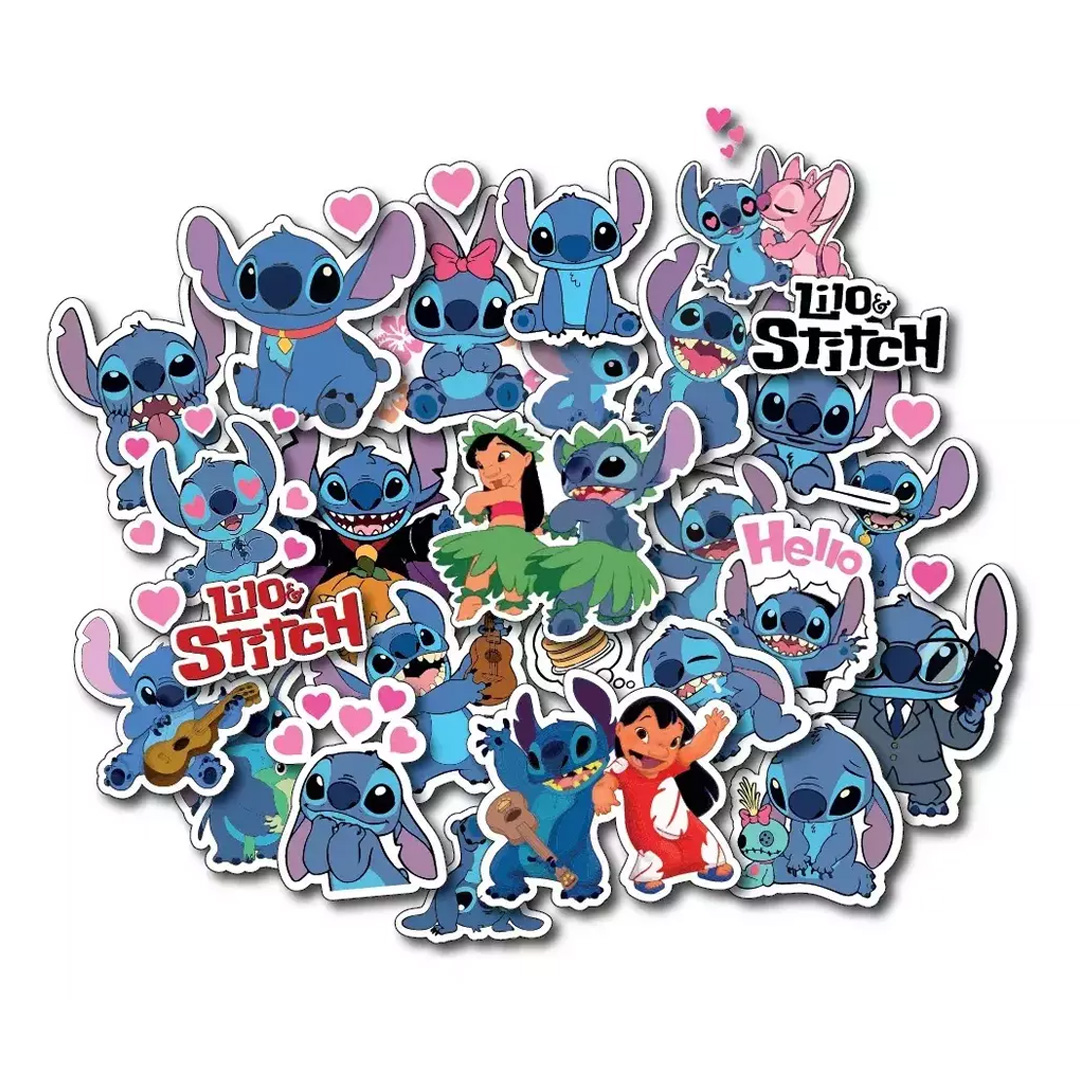  PLANCHA STICKERS LILO Y STITCH X5