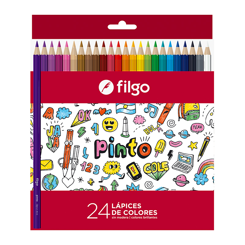  LAPIZ COLOR FILGO PINTO LARGO X24