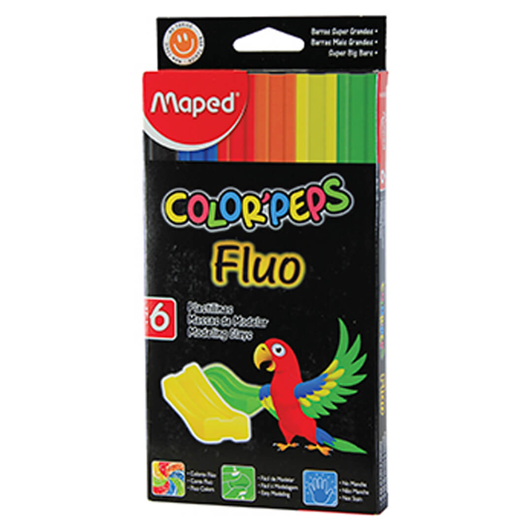  PLASTILINA MAPED FLUO SURTIDO X6 BARRA;
XT