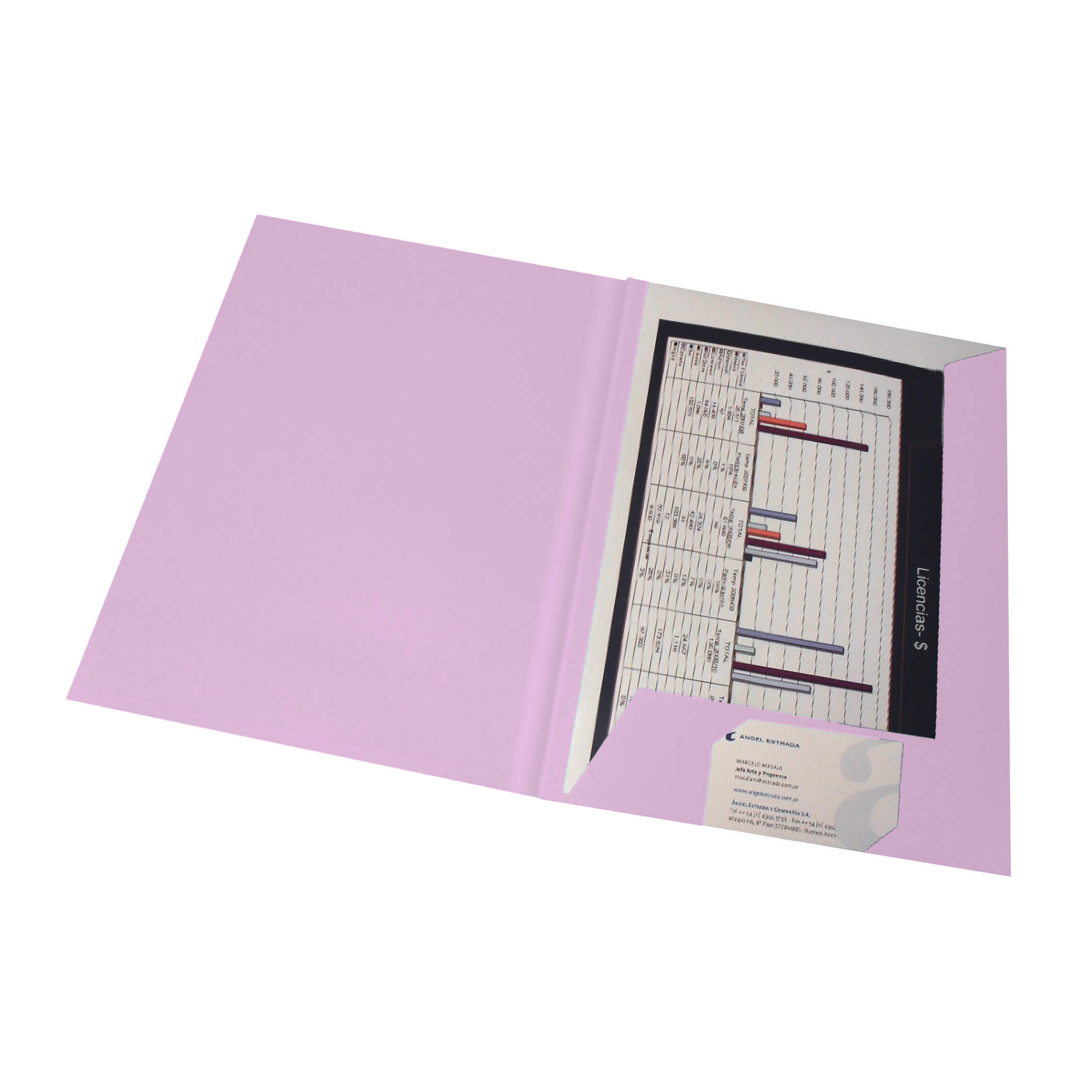  CARPETA PRESENTACION CONGRESO A4    170GR ROSA X100