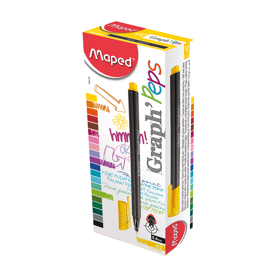  MICROFIBRA MAPED GRAPH'PEPS AMARILLO SOL  X12