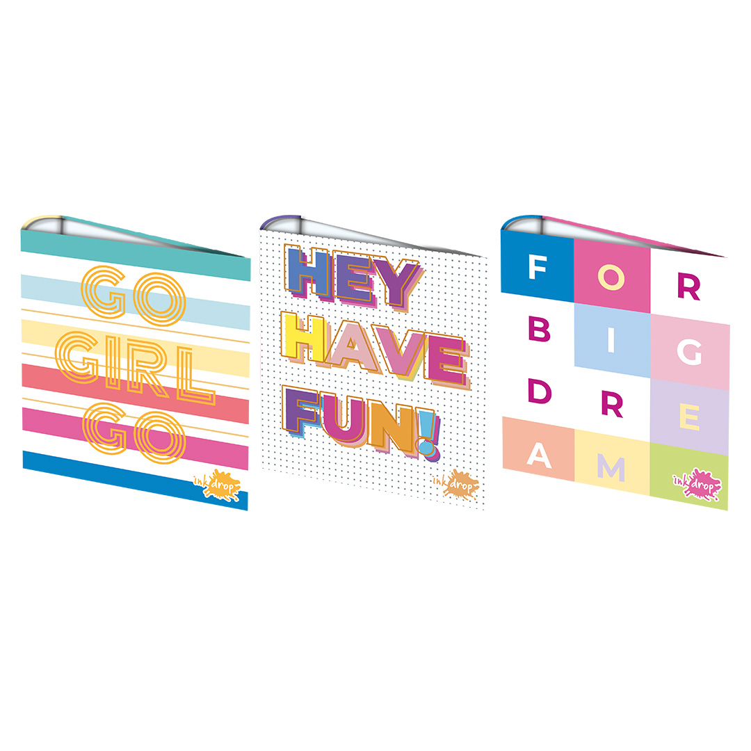  CARPETA ESCOLAR INKDROP 3X40 COLORFUL