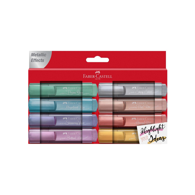  RESALTADOR CHATO FABER 46 BLISTER X8  METAL