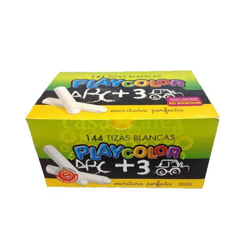  TIZA PLAYCOLOR BLANCA X144