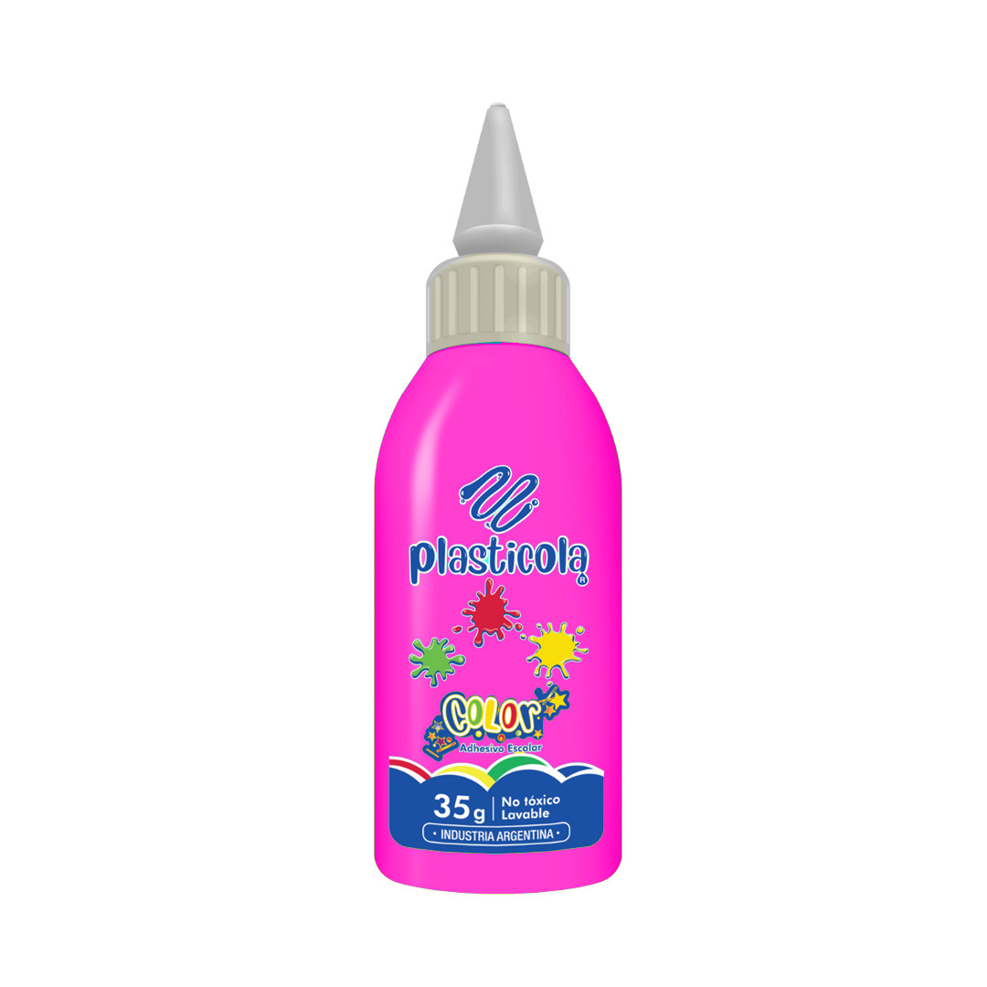  ADHESIVO FLUO PLASTICOLA 40GR ROSA X12