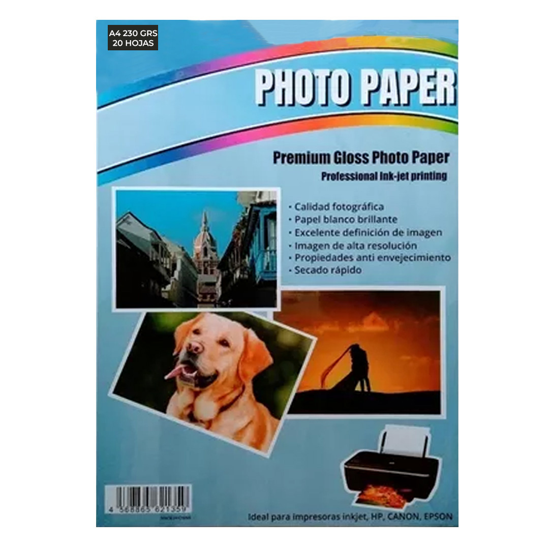  PAPEL FOTOGRAFICO REXON A4 X230GR X20
