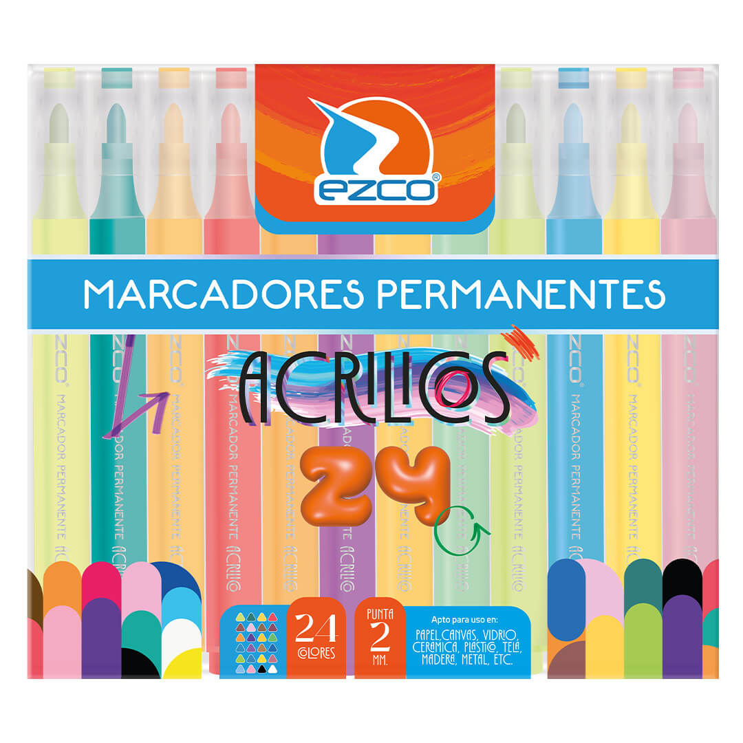  MARCADOR ACRILICO EZCO X24