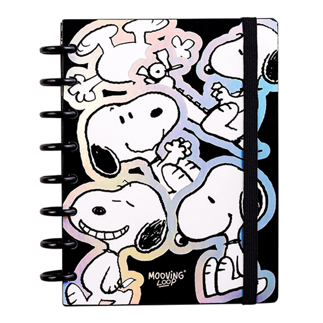  CUADERNO MOOVING LOOP A5 A DISCOS SNOOPY