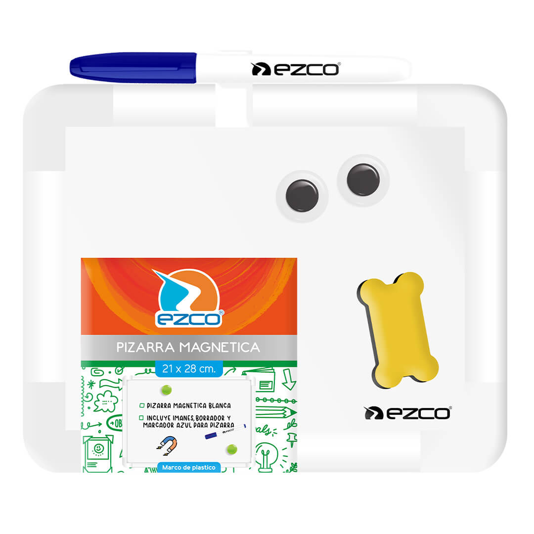  PIZARRA EZCO MAGNETICA BL MARCO PLASTICO  21X28