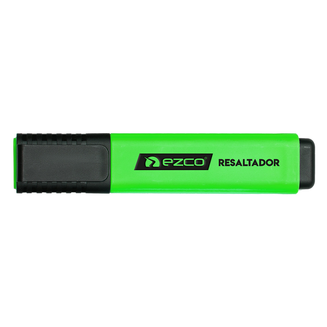  RESALTADOR CHATO EZCO X12 FLUO VERDE