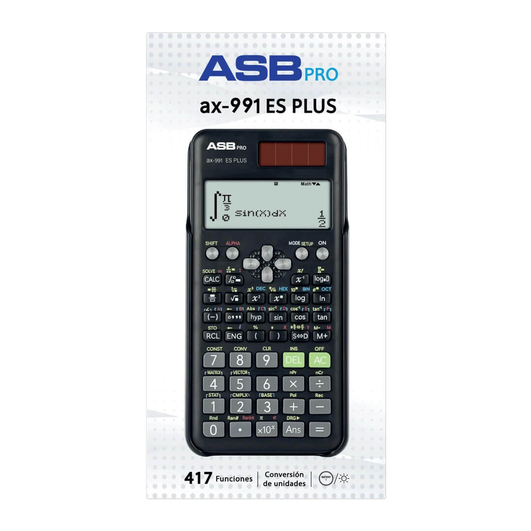  CALCULADORA ASB PRO CIENTIFICA AX-991ES PLUS 417 FUNCIONES