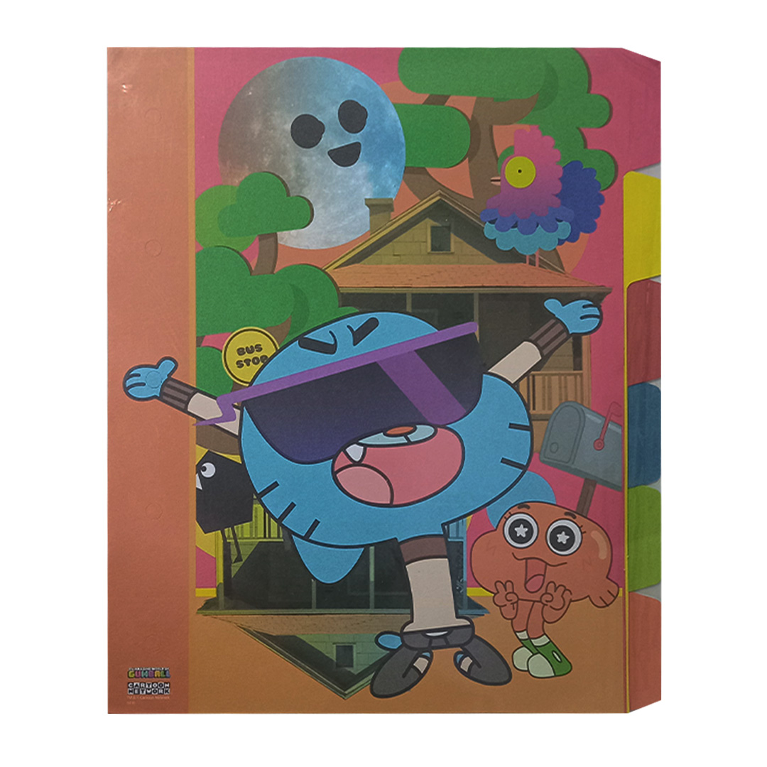  SEPARADOR N3 UTILOF CARTULINA 6  POSICIONES GUMBALL