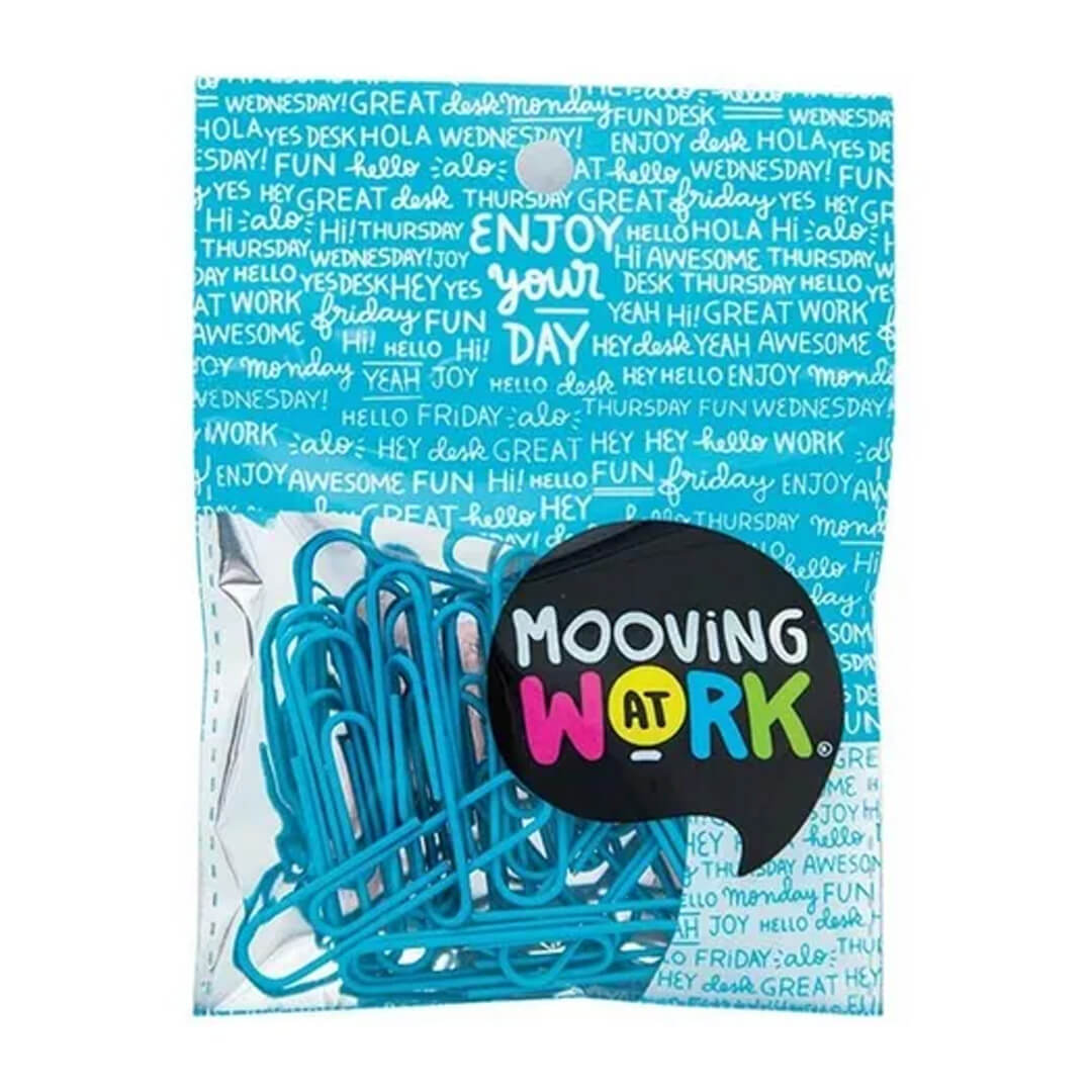  CLIPS MOOVING PAPER CLIIPS 5OMM AZUL X25