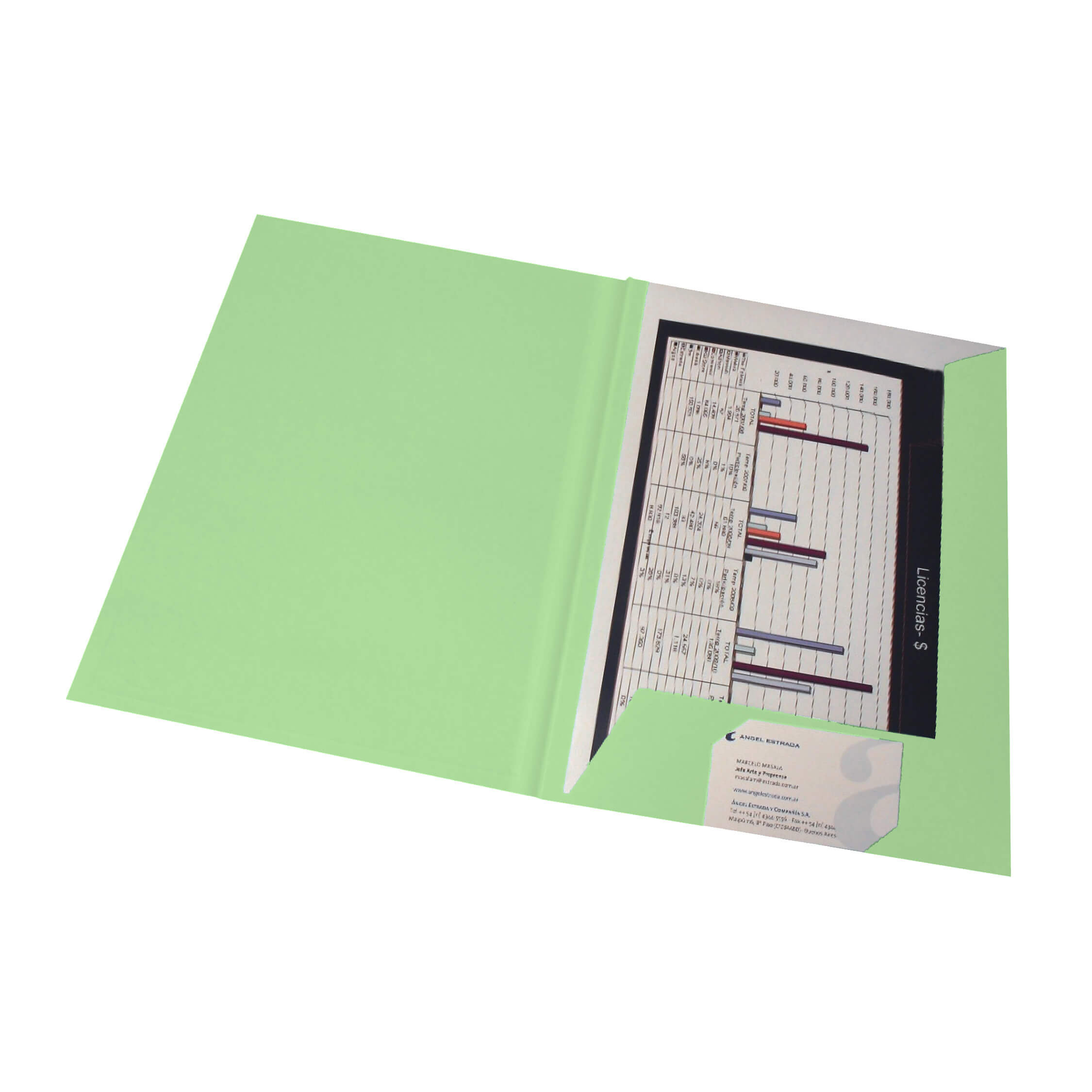  CARPETA PRESENTACION CONGRESO A4    170GR VERDE X100