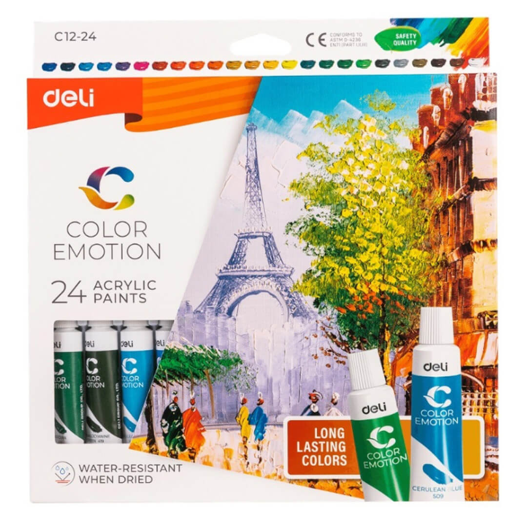  SET PINTURA DELI COLOR EMOTION GUACHEX24