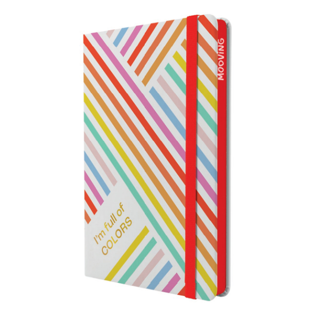  CUADERNO MOOVING A5 TAPA DURA PU RAINBOW  96H LISO