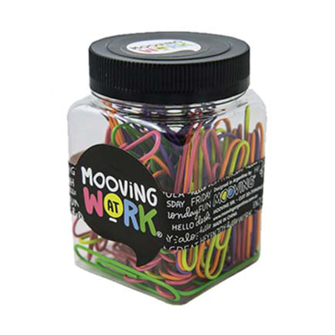  CLIPS MOOVING PAPER CLIPS 33MM FRASCOX80 MULTICOLOR