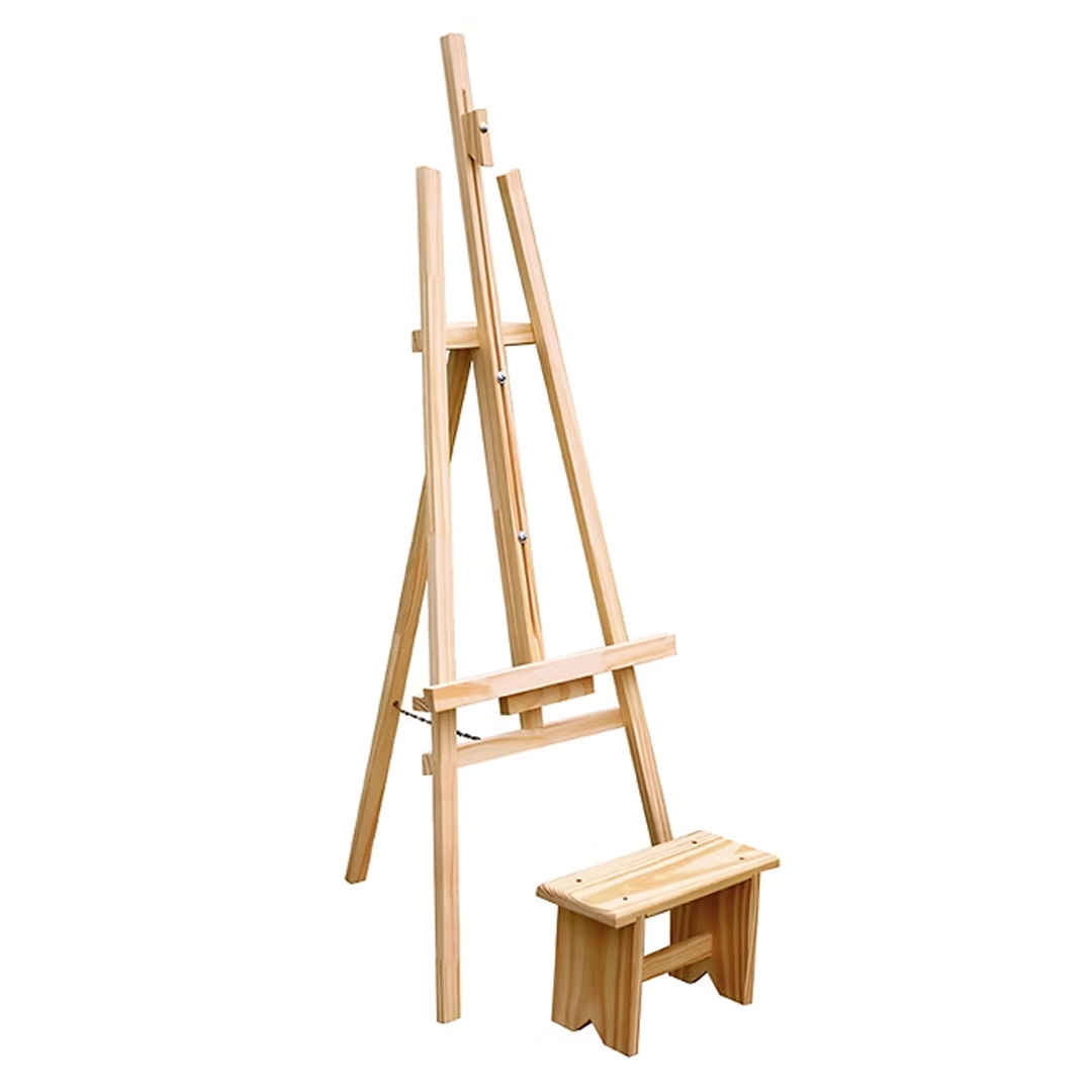  ATRIL FIME JUNIOR PINO NATURAL CON  BANQUITO 120X50 CM