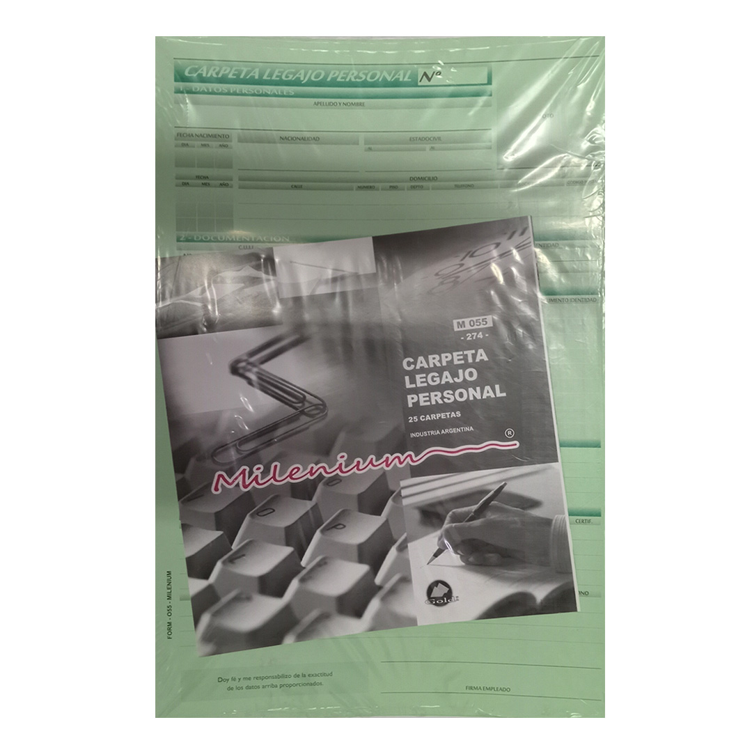  TALON CRISWAL CARPETA LEGAJO PERSONALPACK X25