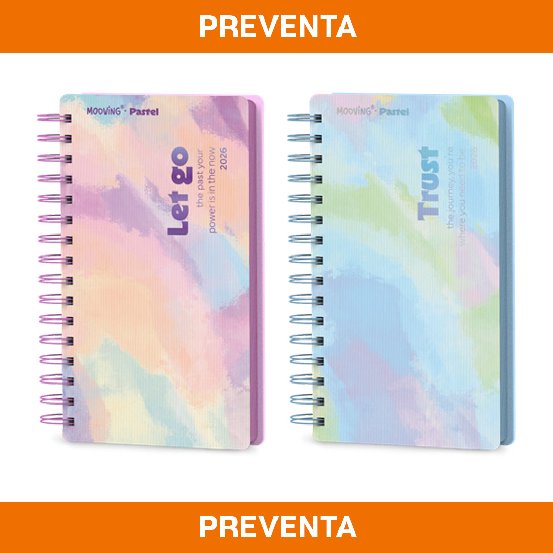  AGENDA MOOVING POCKET ESPIRAL PASTEL