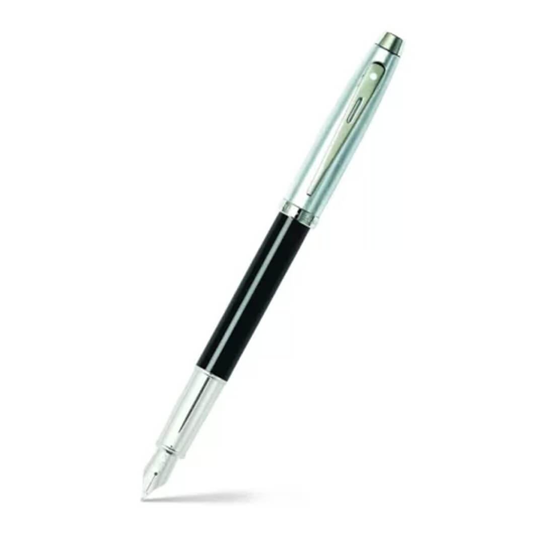  PLUMA FUENTE SHEAFFER SERIE 100 NEGROBRILLANTE / CROMO CT