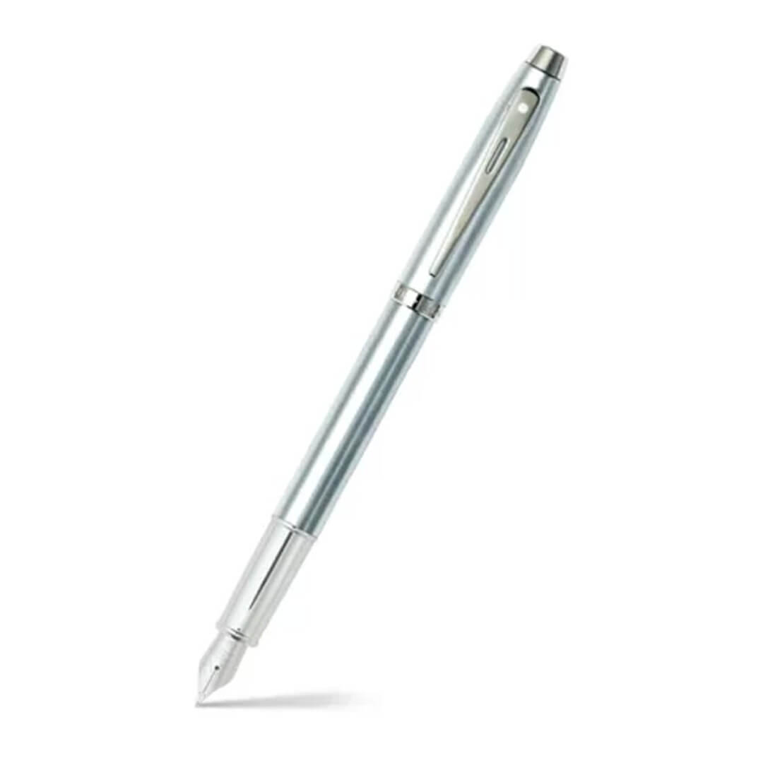  PLUMA FUENTE SHEAFFER SERIE 100 CROMOCEPILLADO CT