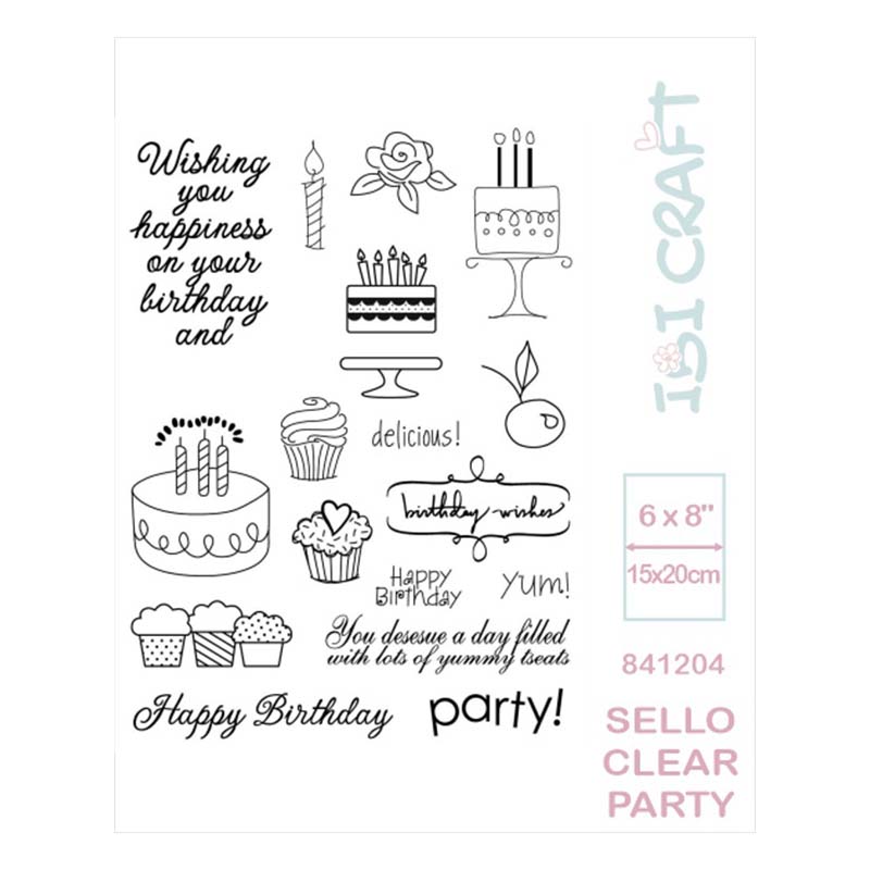  SELLO IBICRAFT SILICONA CRISTAL PLANCHA 6X8'' PARTY