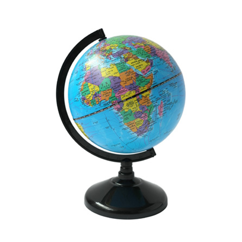  GLOBO TERRAQUEO 147W PLOW BASE PLASTICA 14CM POLITICO