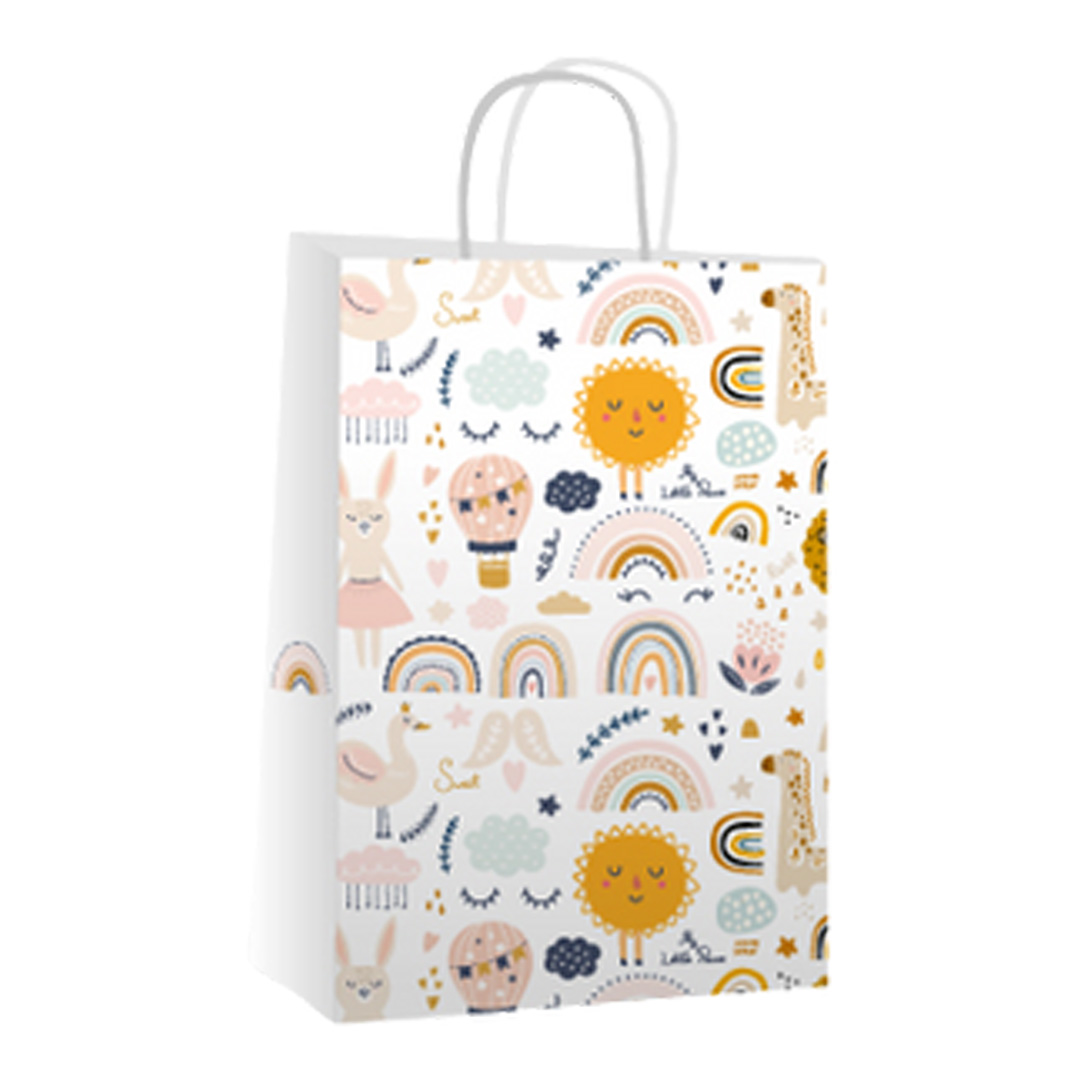  BOLSA PAPEL FANTASIA BRANDPACK 18X08X20 X25 LEON BEBE