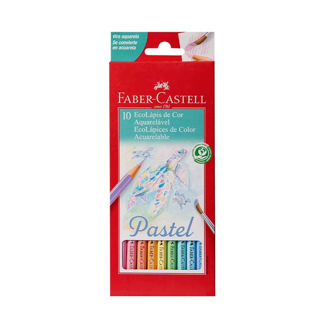  LAPIZ COLOR FABER ECOLAPIZ  PASTEL/ACUARELABLE X10