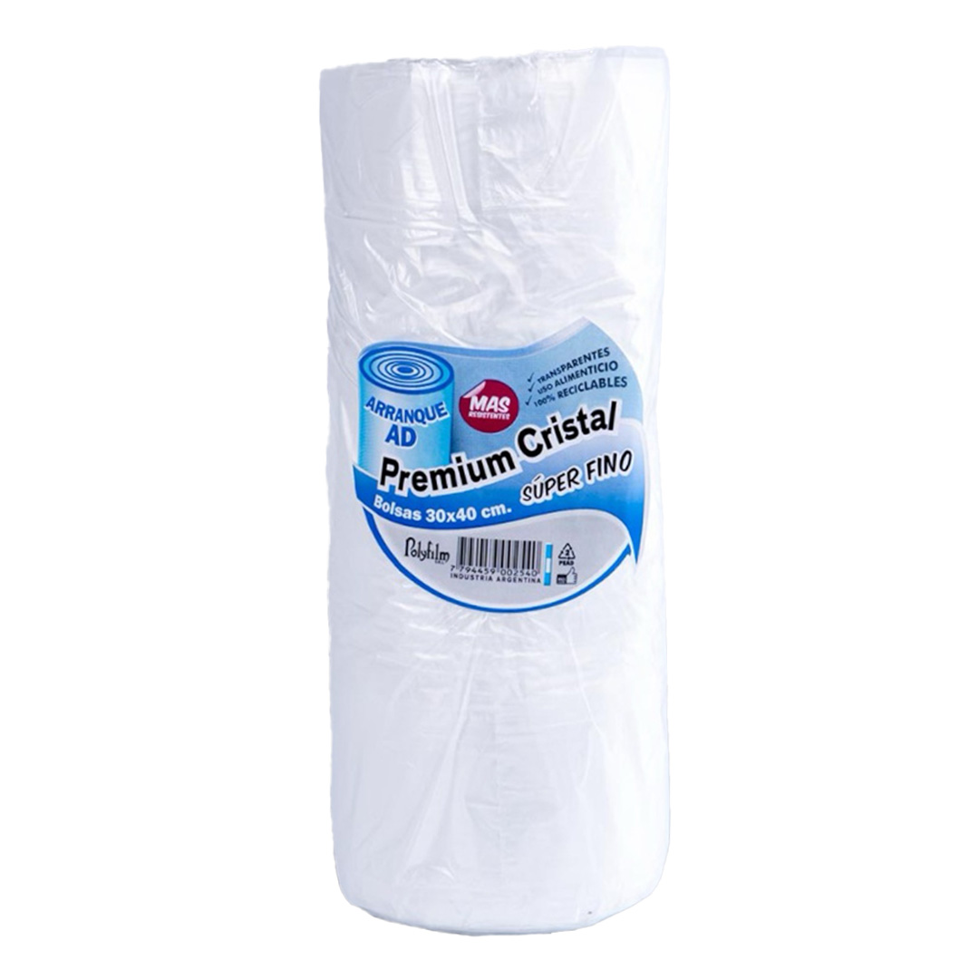  BOLSA ARRANQUE POLYFILM AD SUPERFINO  ROLLO 30X40 CM X6 ROLLOS