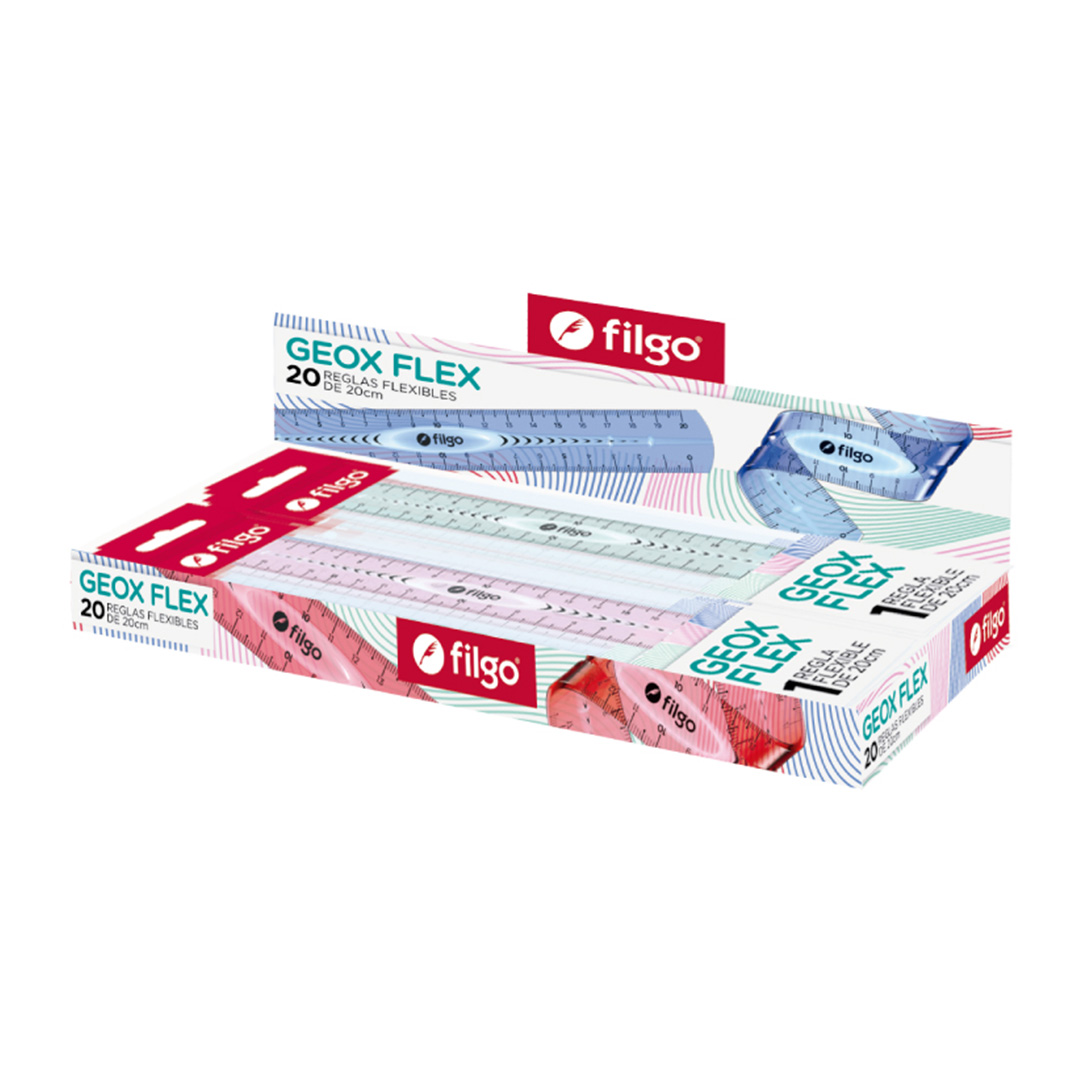  REGLA 20CM FILGO GEOX FLEX ESTUCHE X20