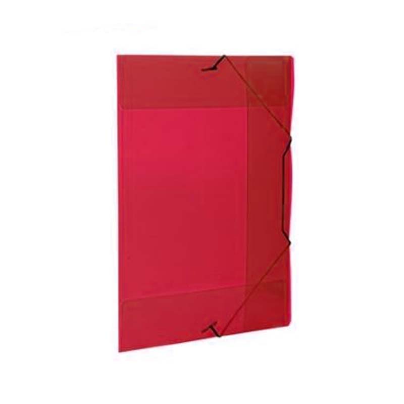  CARPETA 3 SOLAPAS N6 THE PEL PP ROJO CON  ELASTICO