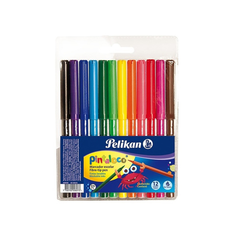  MARCADOR ESCOLAR PELIKAN PINTALOCO JRESTUCHEX12