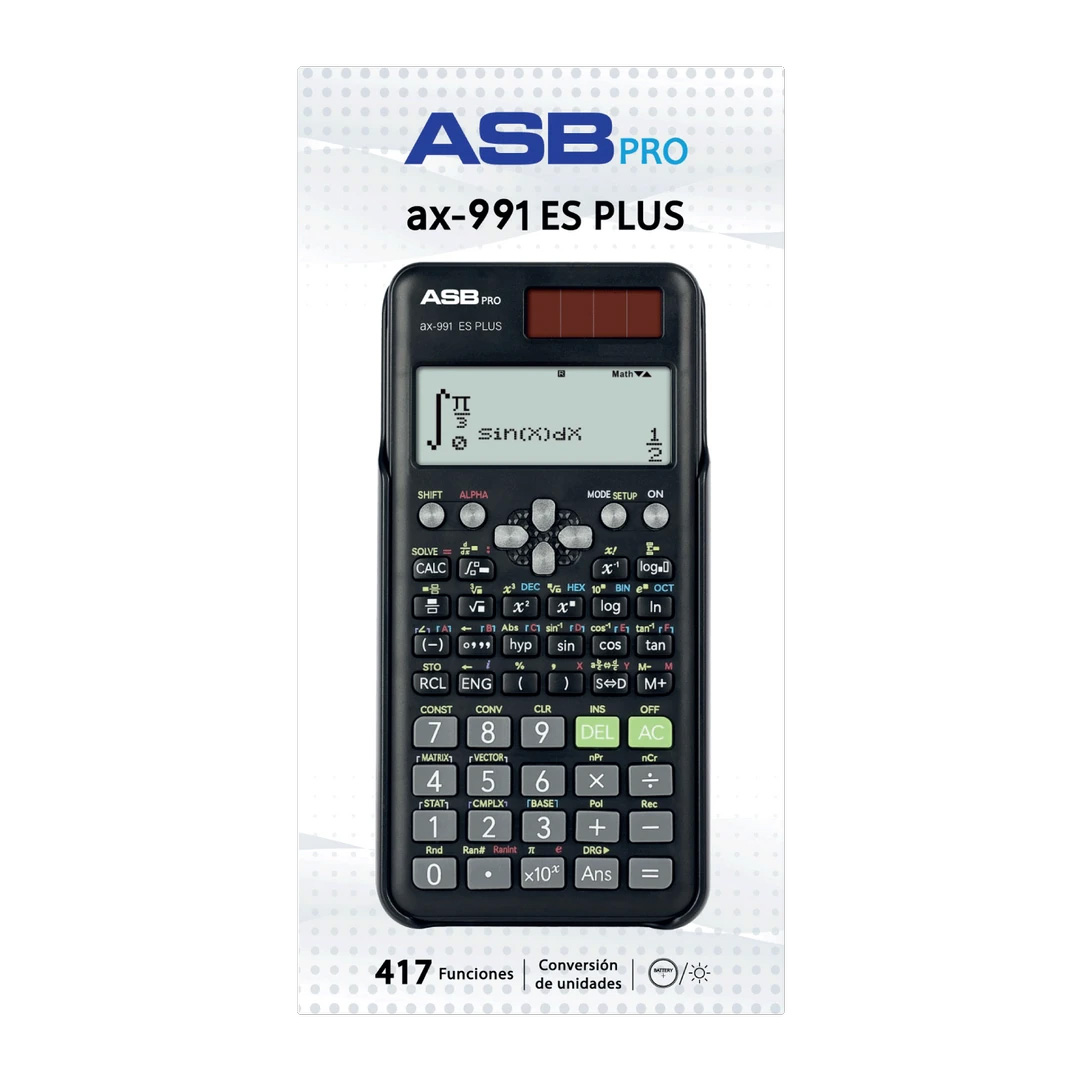  CALCULADORA ASB PRO CIENTIFICA AX-991ES PLUS 417 FUNCIONES