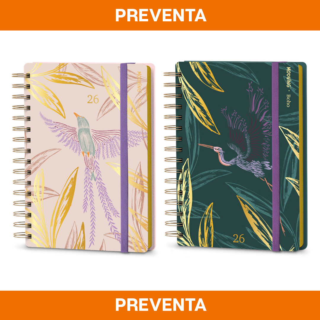 AGENDA MOOVING 15X21 DÍA POR PAGINA  BOHO