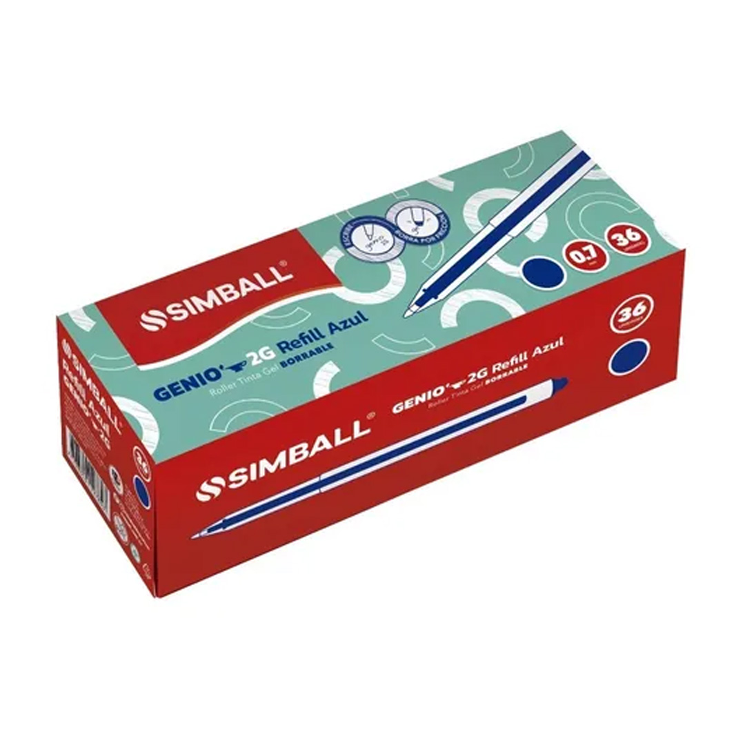  REPUESTO BORRABLE SIMBALL GENIO 2G X36 -  FRACCIONADO EN BLISTER X3