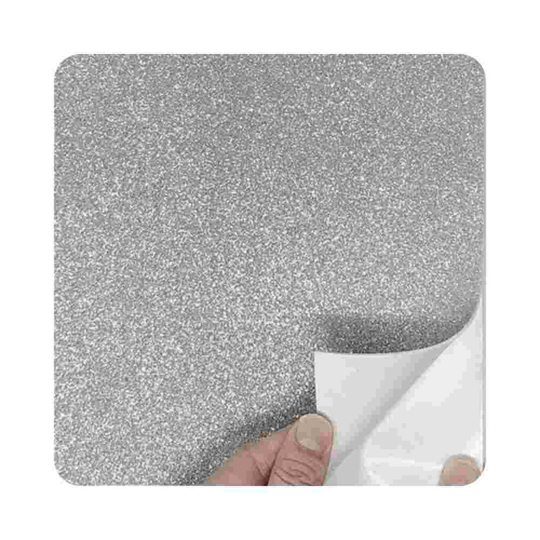  PVC ADHESIVO MURESCO GLITTER PLATA 2M
