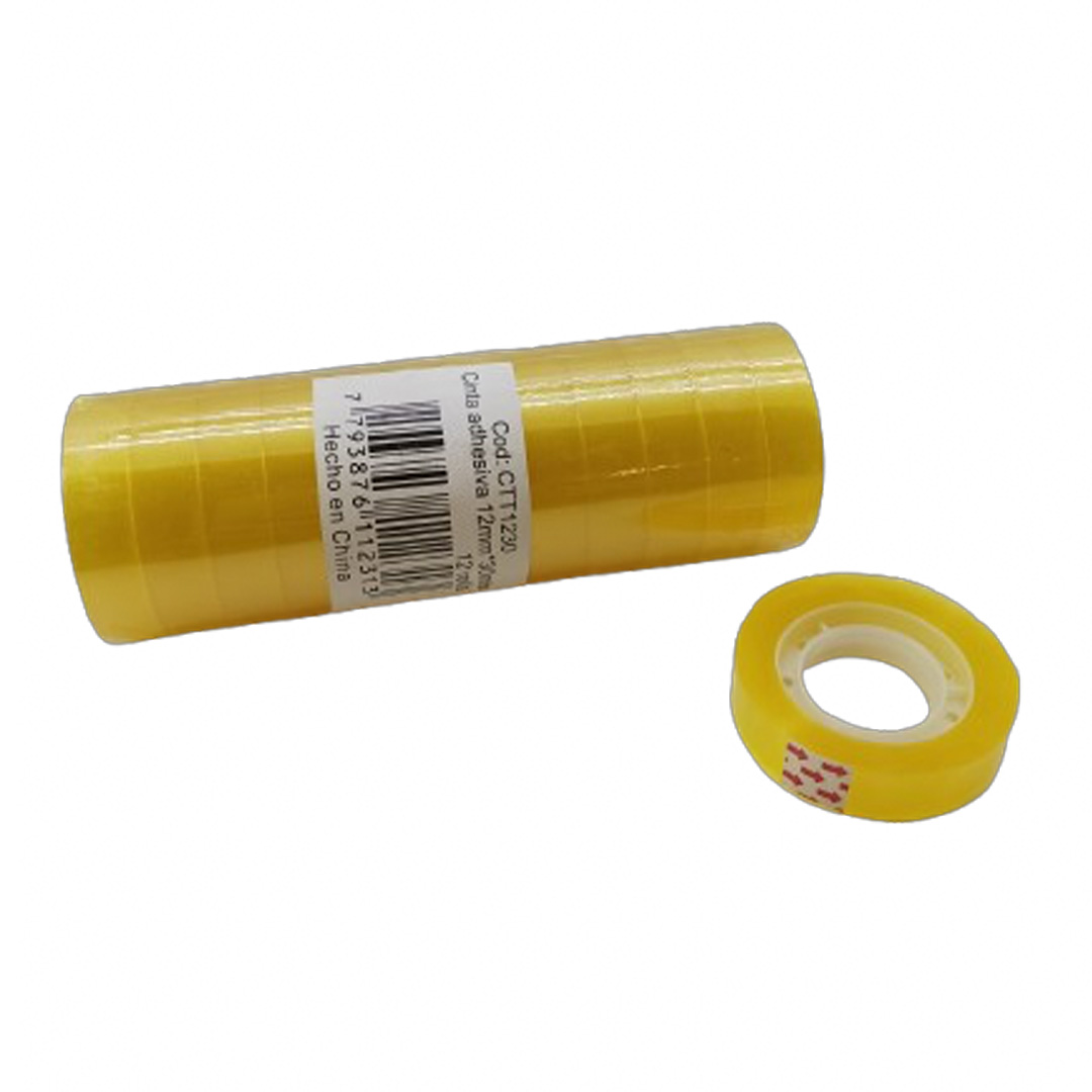  CINTA ADHESIVA MEDORO 12X30 METROS  TRANSPARENTE PACK X12