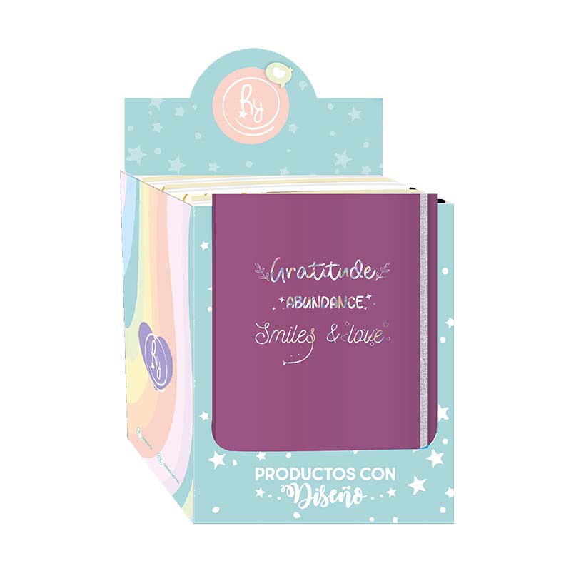  CUADERNO REYSA 15X21 TAPA DURA PREMIUM;
80H RAYADO EXH X8