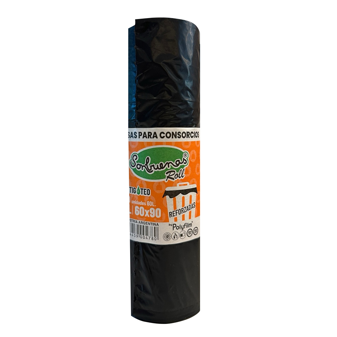  BOLSA RESIDUO POLYFILM SON BUENAS ROLLO 60X90 CM X24 ROLLOS