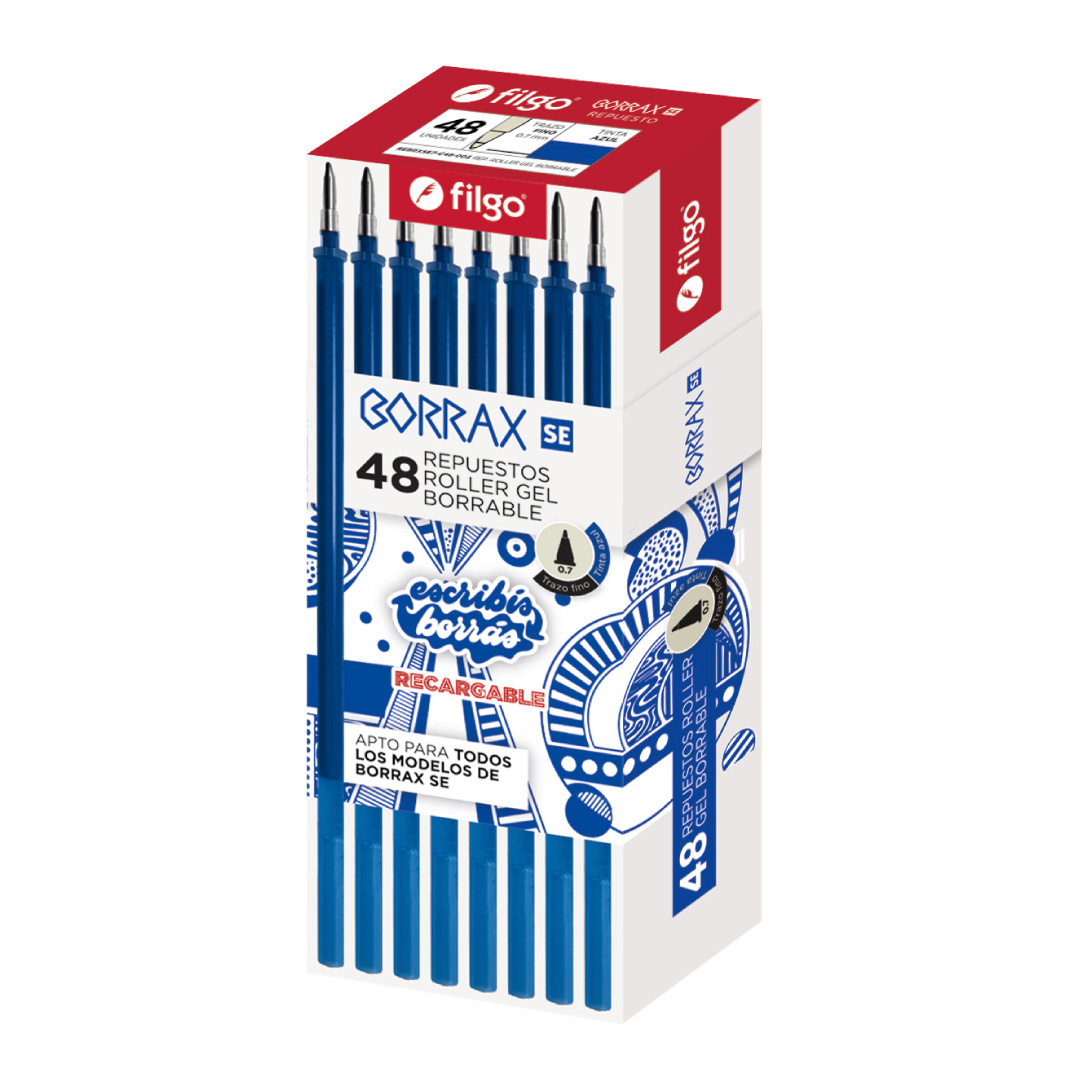  REPUESTO BORRABLE FILGO BORRAX SE AZUL;
X48