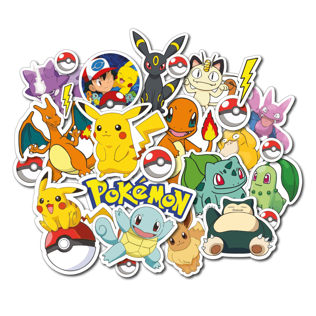  PLANCHA STICKERS POKEMON X5