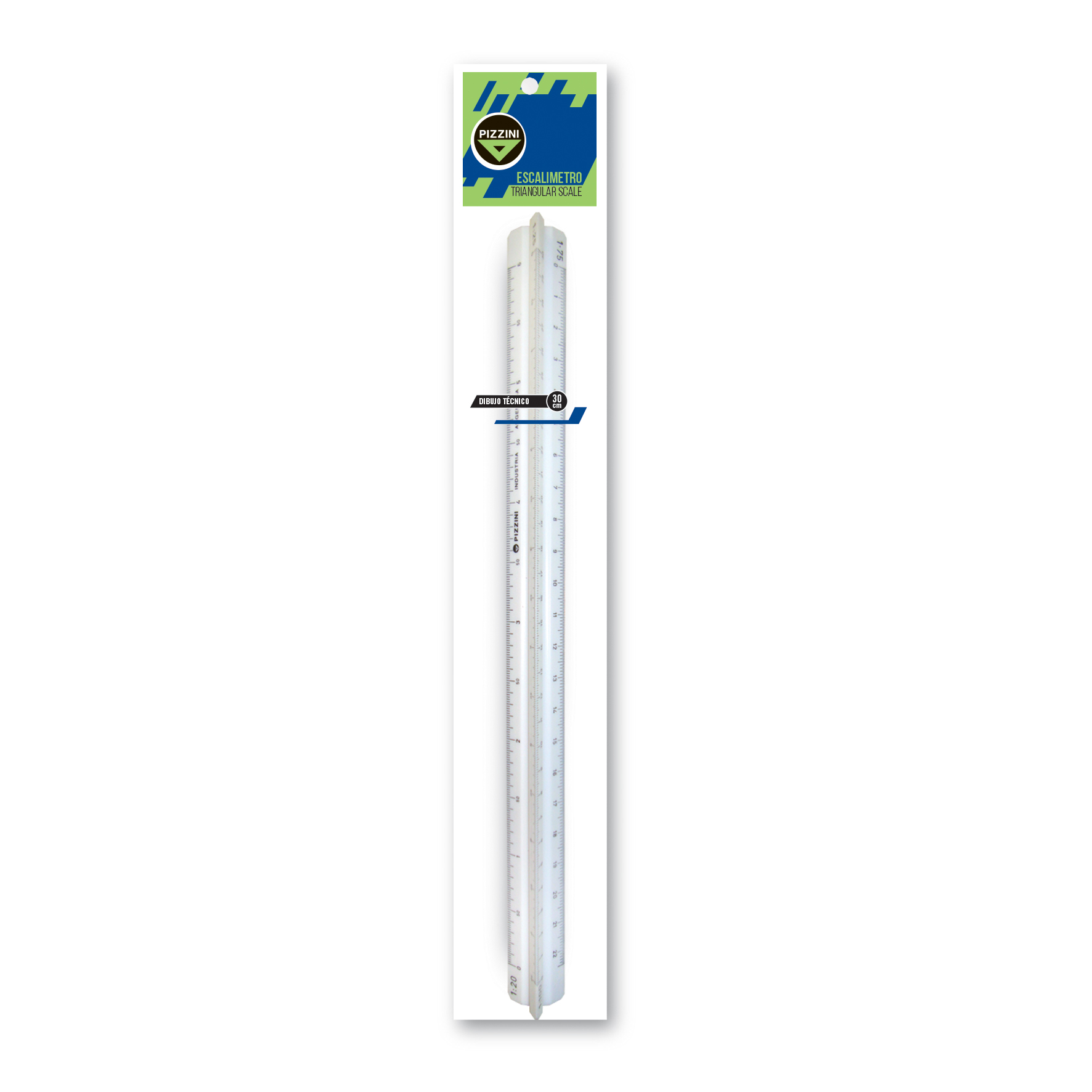  ESCALIMETRO PIZZINI 30CM TRIANGULAR
