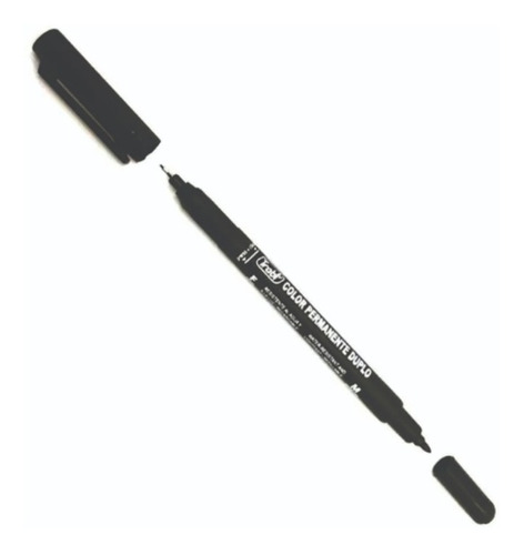  MARCADOR PERMANENTE TRABI DUPLO X12  NEGRO