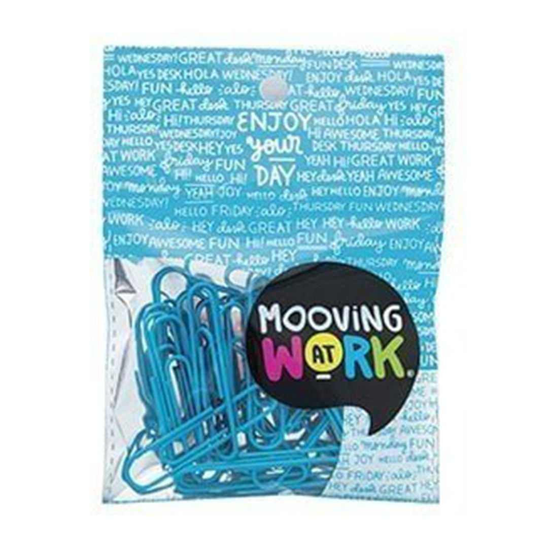  CLIPS MOOVING PAPER CLIIPS 5OMM AZUL X25